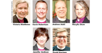 Headshots of electoral synod candidates